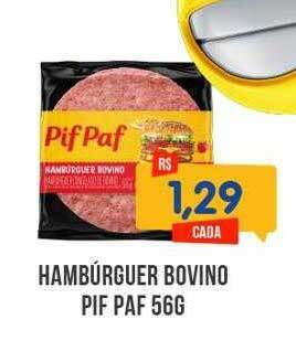 Brasil Supermercados Hambúrguer bovino pif paf oferta