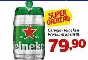 Confiança Supermercados Cerveja heineken premium barril oferta