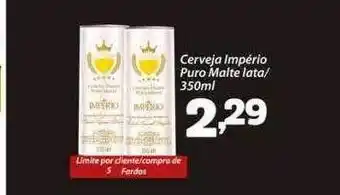 Confiança Supermercados Cerveja império puro malte lata oferta