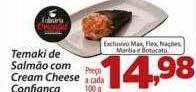 Confiança Supermercados Temaki de salmão com cream cheese confianca oferta