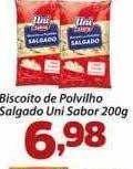 Confiança Supermercados Biscoito de polvilho salgado uni sabor oferta