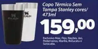 Confiança Supermercados Copo térmico sem tampa stanley cores oferta