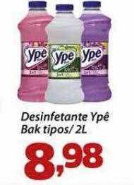 Desinfetante ypê bak tipos