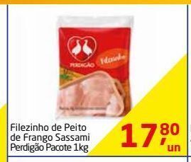 Tenda Atacado Filezinho de peito de frango sassami perdigão pacote 1kg oferta