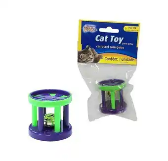 Pão de Açúcar Brinquedo gato carrossel 4cm western pet oferta