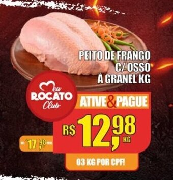 Peito de Frango c/ Osso a granel 1kg