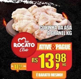 Rocato Supermercados Coxinha da Asa A granel 1kg oferta
