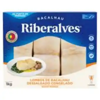 Sam's Club Lombo de bacalhau dessalgado ao ponto congelado riberalves caixa 1kg oferta