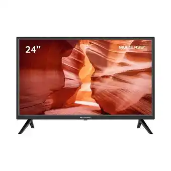 Zema Tela 24" multilaser hd, função dnr, conversor digital tl037 - preto oferta