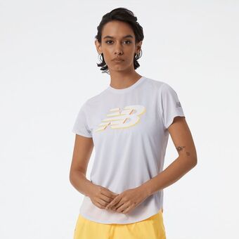 New Balance Camiseta manga curta new balance logo feminina oferta