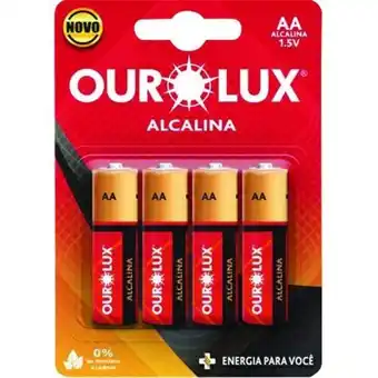 Tome Leve Pilha ourolux comum aa pequena 4un oferta