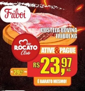 Rocato Supermercados Costela Bovina Friboi 1kg oferta