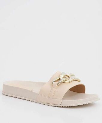 Marisa Rasteirinha feminina slide corrente you flat oferta