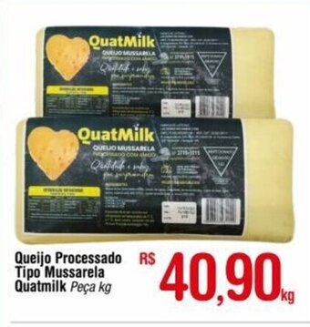 Fort Atacadista Queijo Processado Tipo Mussarela Quatmilk 1kg oferta