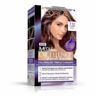Kit tintura imedia excellence un 7.12 .