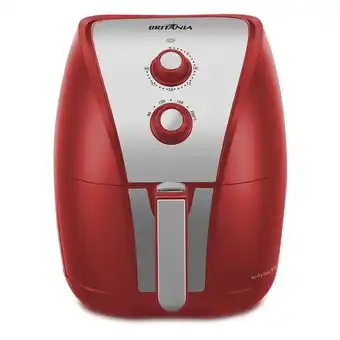 Carrefour Express Fritadeira britânia air fry inox vermelha 127v oferta
