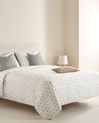 ZARA HOME Capa de edredão estampado miniflores multicoloridas oferta