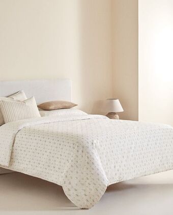ZARA HOME Capa de edredão estampado paisley floral oferta
