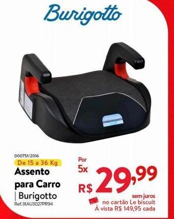 Le Biscuit Assento para carro burigotto oferta