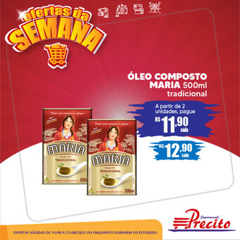 Supermercado Precito Oleo Composto Maria 500ml tradicional oferta
