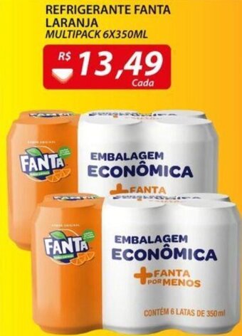 Assaí Atacadista Refrigerante Fanta Laranja 6x350ml oferta