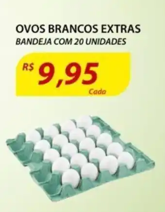 Assaí Atacadista Ovos Brancos Extra Bandeja c/ 20 unidades oferta