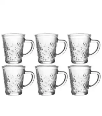 Jogo canequinha de vidro 6pcs útil bazar rf729