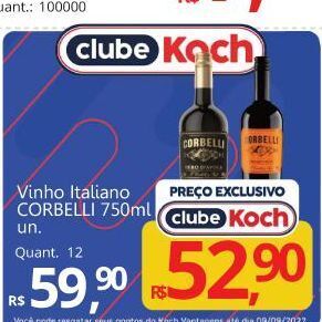 Supermercados Koch Vinho oferta