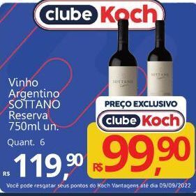 Supermercados Koch Vinho oferta