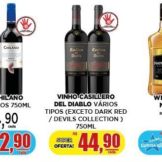 Supermercado Estrela Azul Vinho oferta