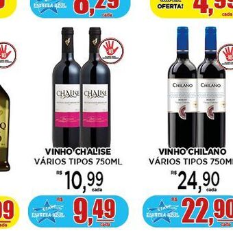 Supermercado Estrela Azul Vinho oferta