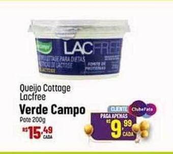 Muffato Queijo cottage lacfree verde campo oferta