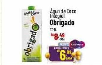 Agua de coco integral obrigado