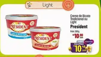 Muffato Creme de ricota tradicional ou light president oferta