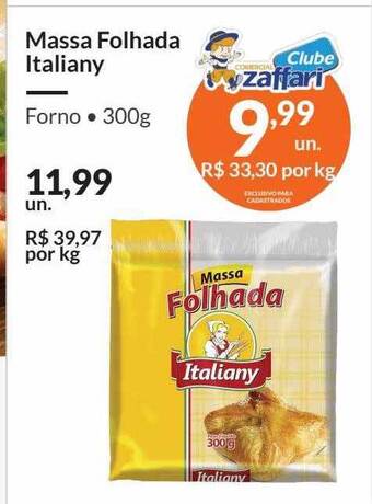 Zaffari Massa folhada italiany oferta