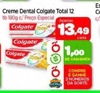 Nordestão Creme dental colgate total 12 oferta