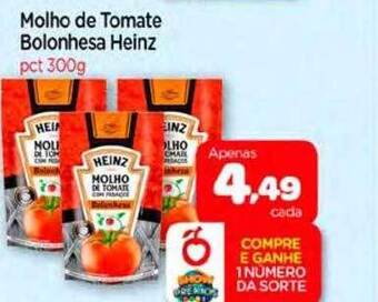 Nordestão Molho de tomate bolonhesa heinz oferta