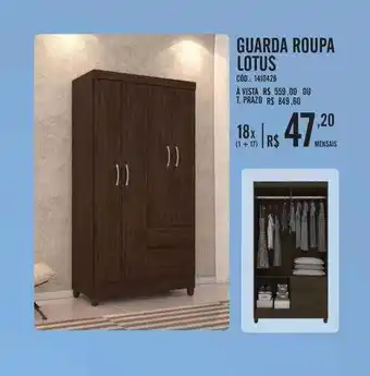 Zema Guarda roupa lotus oferta