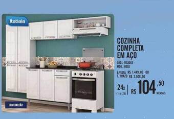 Zema Cozinha completa em aço oferta