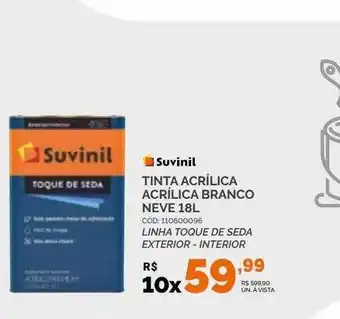 Carajás Tinta acrílica acrílica branco neve 18l suvinil oferta