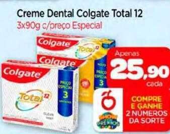 Nordestão Creme dental colgate total 12 oferta