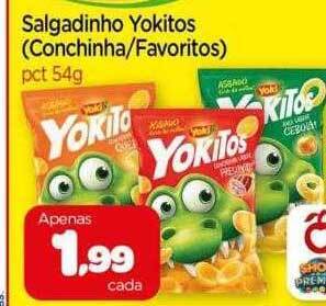 Nordestão Salgadinho yokitos conchinha favoritos oferta