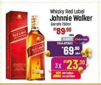 Whisky red label johnnie walker