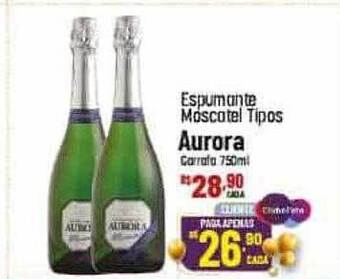 Muffato Espumante moscatel tipos aurora oferta
