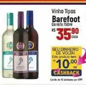 Muffato Vinho tipos barefoot oferta