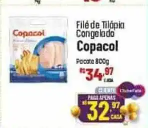 Filé de tilápia congelado copacol