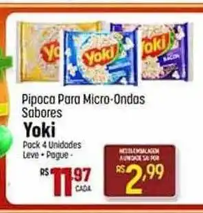 Muffato Pipoca para micro-ondas sabores yoki oferta