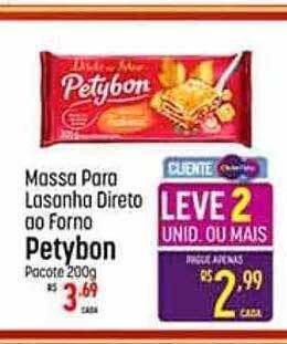 Muffato Massa para lasanha direto ao forno petybon oferta