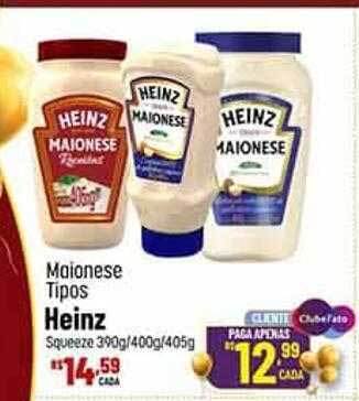 Muffato Maionese tipos heinz oferta