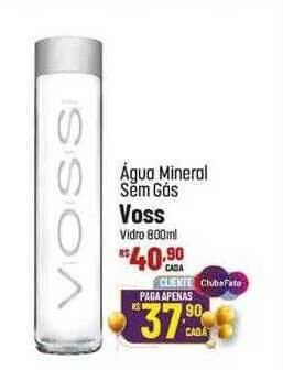 Muffato Agua mineral sem gas voss oferta
